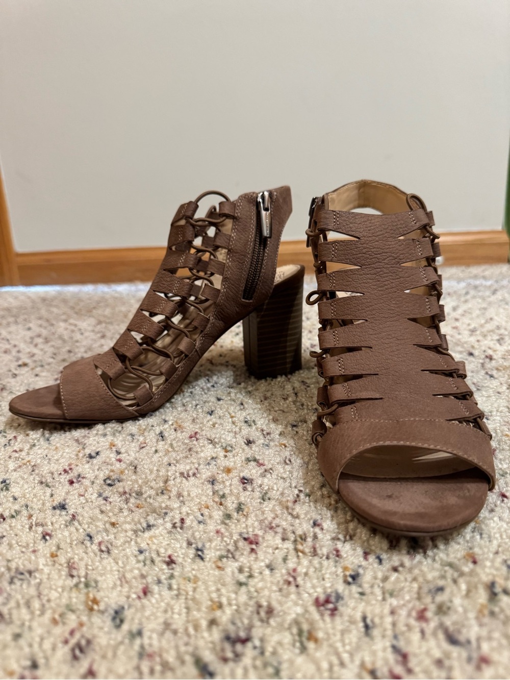 Vince Camuto Leather Gladiator Heels